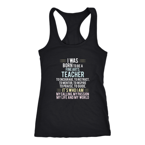 Fine Arts Teacher T-shirt, hoodie and tank top. Fine Arts Teacher funny gift idea.