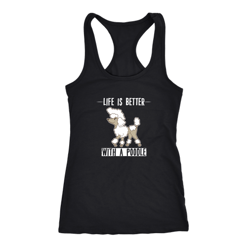 Poodle T-shirt, hoodie and tank top. Poodle funny gift idea.