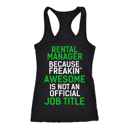 Rental Manager T-shirt, hoodie and tank top. Rental Manager funny gift idea.