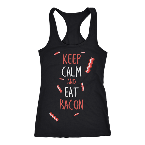 Bacon T-shirt, hoodie and tank top. Bacon funny gift idea.