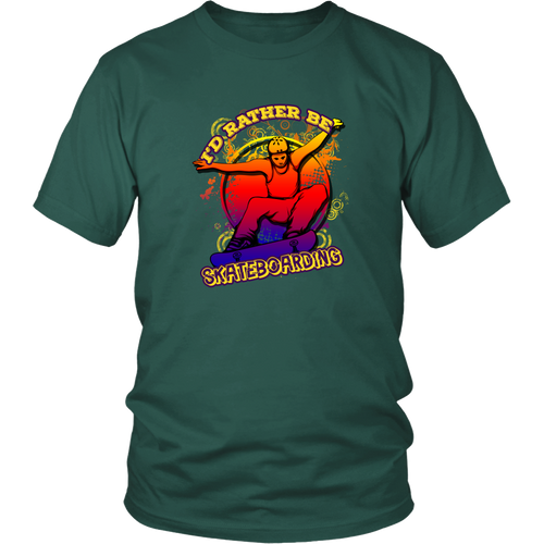 Skateboarding T-shirt - I'd rather be skateboarding