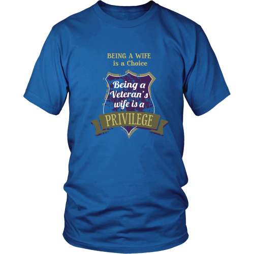 Wife Of A Veteran T-shirt With Cool Design For Women – TeeDino