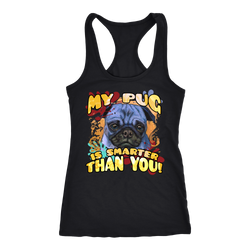 Pug T-shirt, hoodie and tank top. Pug funny gift idea.