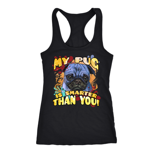 Pug T-shirt, hoodie and tank top. Pug funny gift idea.