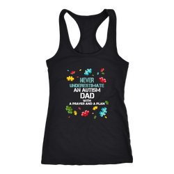 Autism Dad T-shirt, hoodie and tank top. Autism Dad funny gift idea.