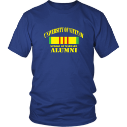 Vietnam Veterans T-shirt - University of vietnam school of warfare alumni (Front Print)
