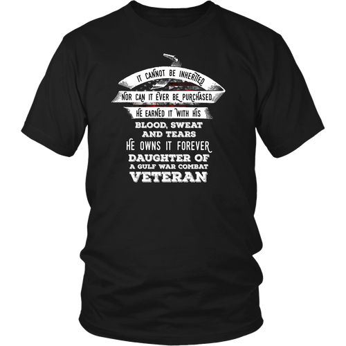 Veteran - Custom Daughter of a Veteran T-shirt