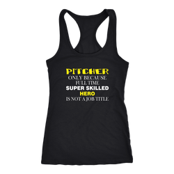 Pitcher T-shirt, hoodie and tank top. Pitcher funny gift idea.