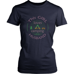 Camping T-shirt - This girl loves camping with her husband