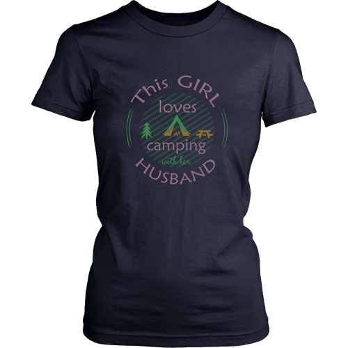 Camping T-shirt - This girl loves camping with her husband