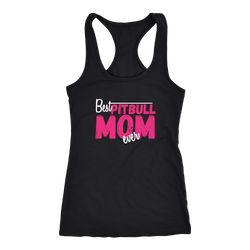 Pitbull Mom T-shirt, hoodie and tank top. Pitbull Mom funny gift idea.