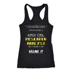 Research analyst T-shirt, hoodie and tank top. Research analyst funny gift idea.