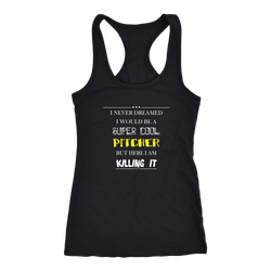 Pitcher T-shirt, hoodie and tank top. Pitcher funny gift idea.