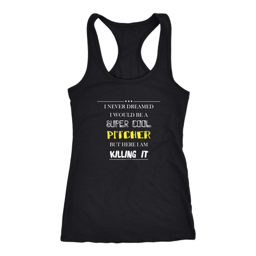 Pitcher T-shirt, hoodie and tank top. Pitcher funny gift idea.