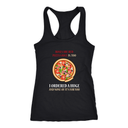 Pizza T-shirt, hoodie and tank top. Pizza funny gift idea.