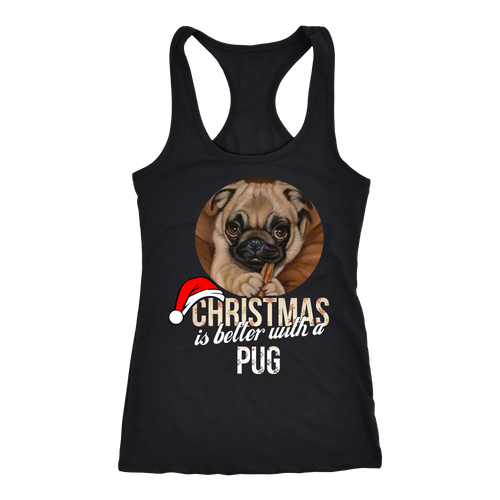 Pug T-shirt, hoodie and tank top. Pug funny gift idea.