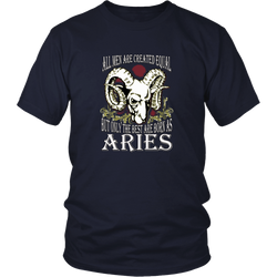 Aries T-shirt - All men are created equal, but only the best are born as aries