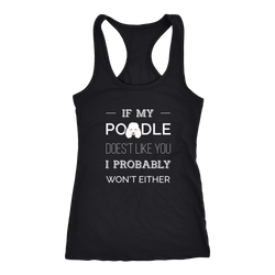 Poodle T-shirt, hoodie and tank top. Poodle funny gift idea.