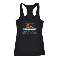 Dachshund T-shirt, hoodie and tank top. Dachshund funny gift idea.