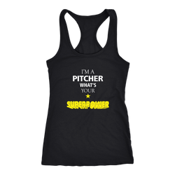 Pitcher T-shirt, hoodie and tank top. Pitcher funny gift idea.