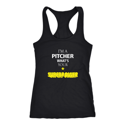 Pitcher T-shirt, hoodie and tank top. Pitcher funny gift idea.