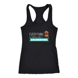 Dachshund T-shirt, hoodie and tank top. Dachshund funny gift idea.