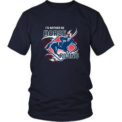 Horse riding T-shirt - I'd raher be horse riding
