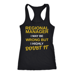 Regional Manager T-shirt, hoodie and tank top. Regional Manager funny gift idea.