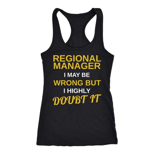 Regional Manager T-shirt, hoodie and tank top. Regional Manager funny gift idea.