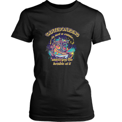 Skateboarding T-shirt - Skateboarding is not crime, unless you are horrible at it