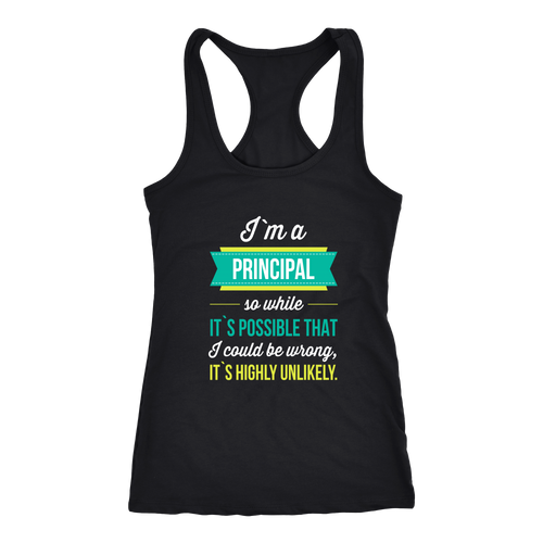 Principal T-shirt, hoodie and tank top. Principal funny gift idea.