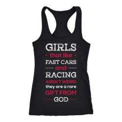 Racing Girl T-shirt, hoodie and tank top. Racing Girl funny gift idea.