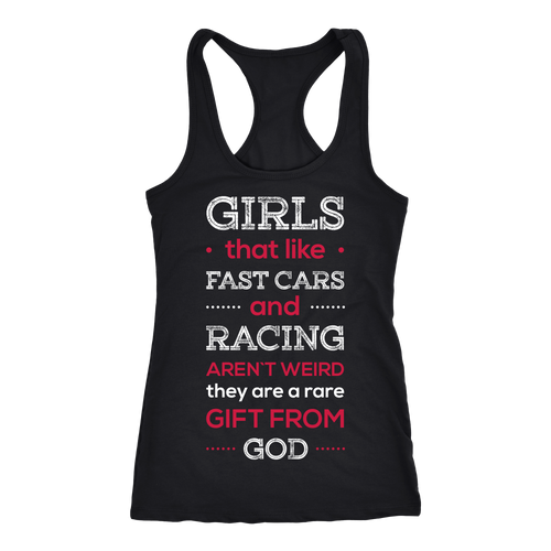 Racing Girl T-shirt, hoodie and tank top. Racing Girl funny gift idea.