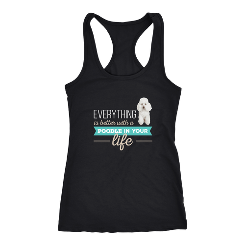 Poodle T-shirt, hoodie and tank top. Poodle funny gift idea.