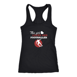 Footballer T-shirt, hoodie and tank top. Footballer funny gift idea.