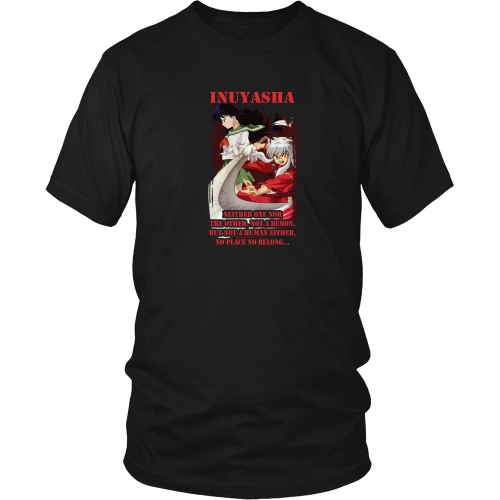 Anime T-shirt - Inuyasha - Neither one nor the other, not a demon