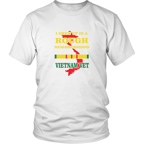 Veterans T-shirt - I grew up in a rough neighborhood