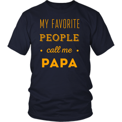 Papa T-shirt - Custom Double Sided T-shirt