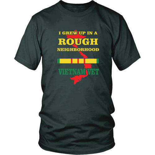 I grew up in a rough neighborhood - District Unisex Shirt