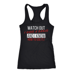 Banjo T-shirt, hoodie and tank top. Banjo funny gift idea.