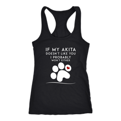 Akita T-shirt, hoodie and tank top. Akita funny gift idea.
