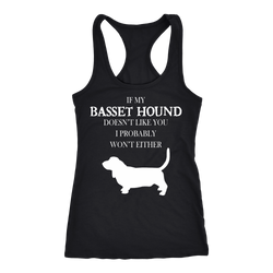 Basset hound T-shirt, hoodie and tank top. Basset hound funny gift idea.