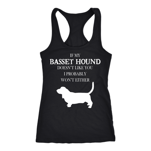 Basset hound T-shirt, hoodie and tank top. Basset hound funny gift idea.