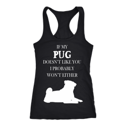 Pug T-shirt, hoodie and tank top. Pug funny gift idea.
