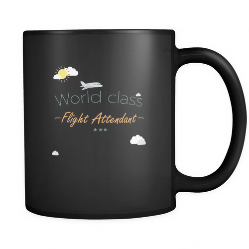 Flight Attendant 11 oz. Mug. Flight Attendant funny gift idea.