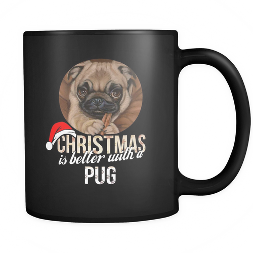 Pug 11 oz. Mug. Pug funny gift idea.