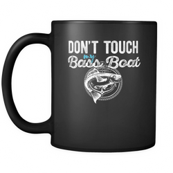 Bass Boat 11 oz. Mug. Bass Boat funny gift idea.