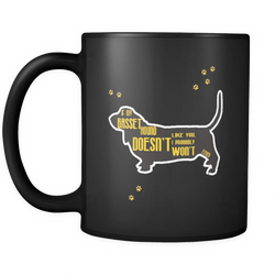Basset hound 11 oz. Mug. Basset hound funny gift idea.