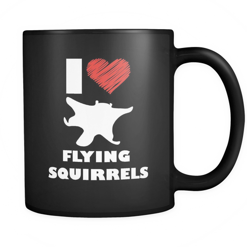 Flying Squirrels 11 oz. Mug. Flying Squirrels funny gift idea.