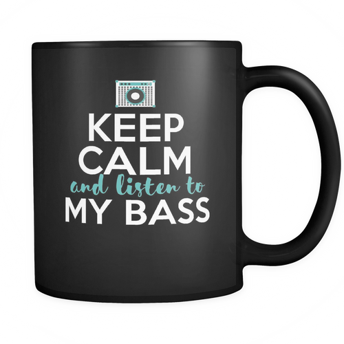 Bass 11 oz. Mug. Bass funny gift idea.